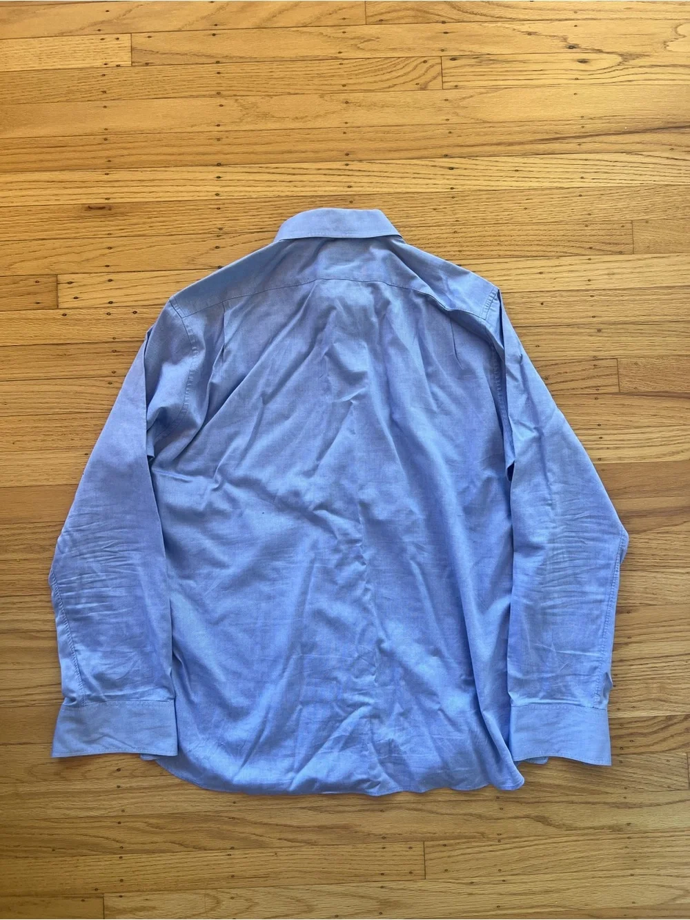 J. Crew Ludlow Mens Dress Shirt Blue Dobby Cotton XL 17-17.5